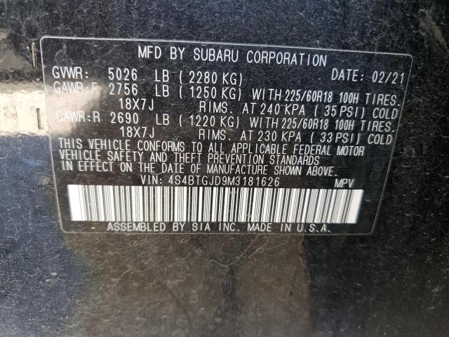 Photo 12 VIN: 4S4BTGJD9M3181626 - SUBARU OUTBACK 