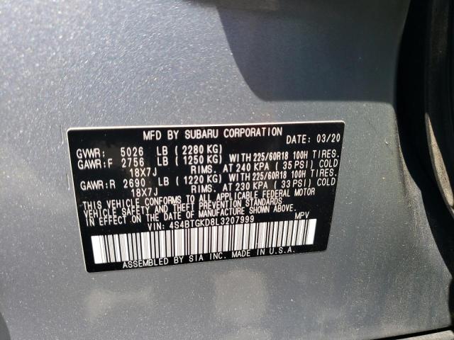 Photo 11 VIN: 4S4BTGKD8L3207999 - SUBARU OUTBACK 