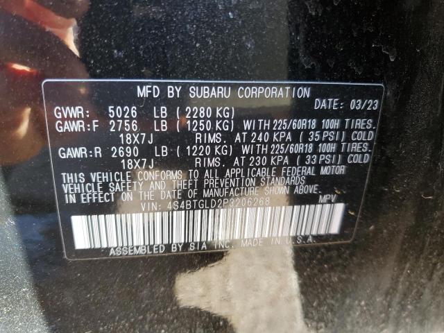 Photo 11 VIN: 4S4BTGLD2P3206268 - SUBARU OUTBACK 