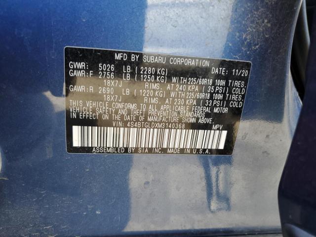 Photo 13 VIN: 4S4BTGLDXM3140368 - SUBARU OUTBACK ON 