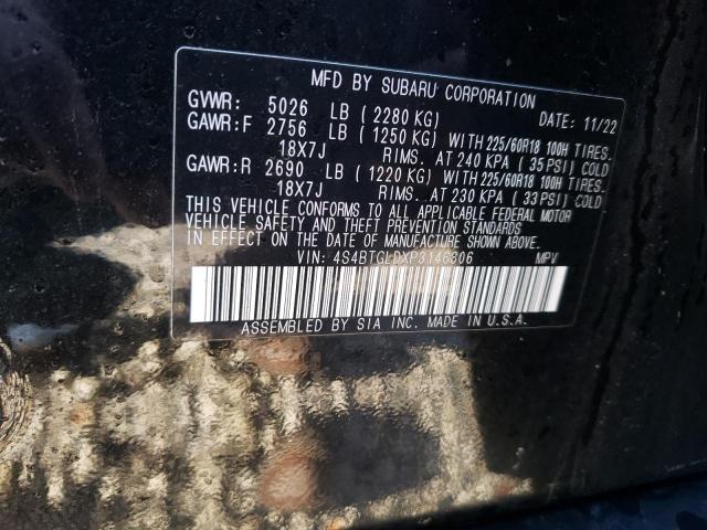 Photo 13 VIN: 4S4BTGLDXP3146806 - SUBARU OUTBACK 