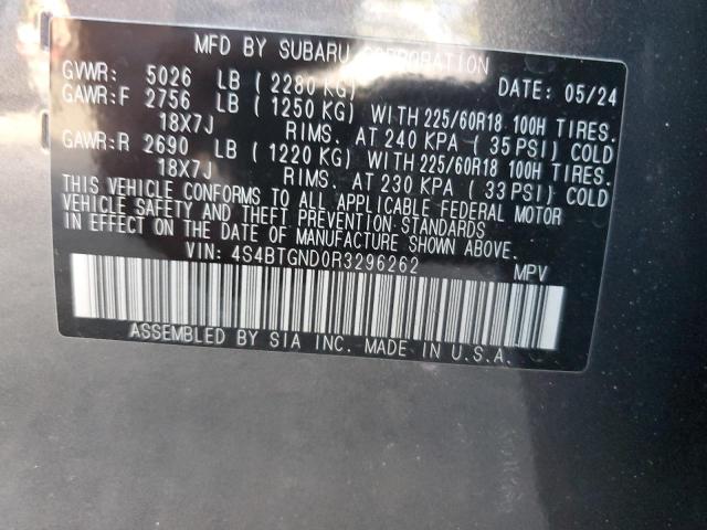 Photo 12 VIN: 4S4BTGND0R3296262 - SUBARU OUTBACK LI 