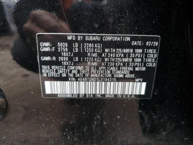 Photo 11 VIN: 4S4BTGND1L3194315 - SUBARU OUTBACK LI 