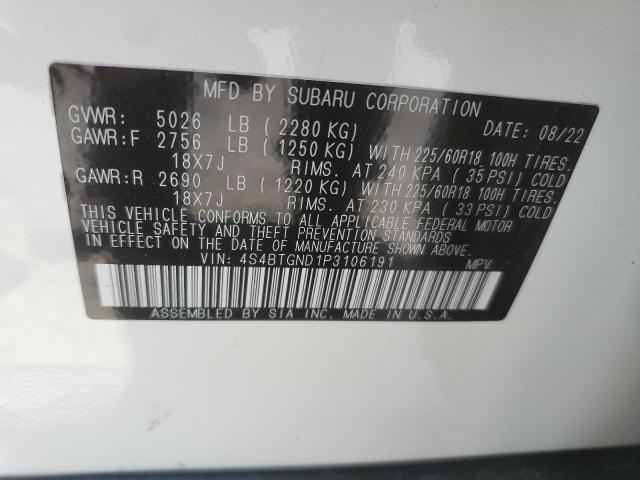 Photo 13 VIN: 4S4BTGND1P3106191 - SUBARU OUTBACK 