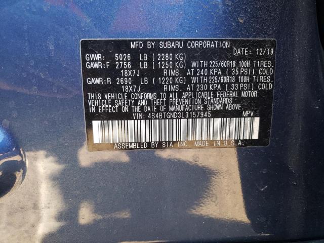 Photo 13 VIN: 4S4BTGND3L3157945 - SUBARU OUTBACK LI 