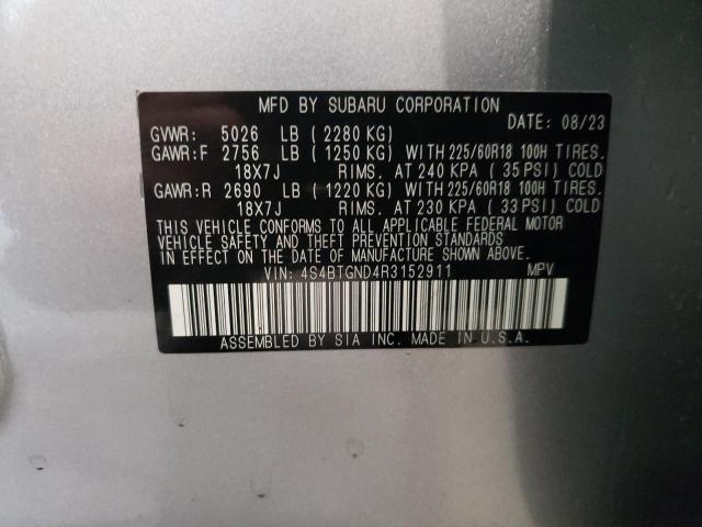 Photo 12 VIN: 4S4BTGND4R3152911 - SUBARU OUTBACK 