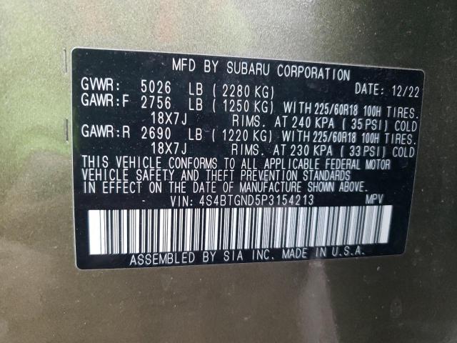 Photo 13 VIN: 4S4BTGND5P3154213 - SUBARU OUTBACK LI 