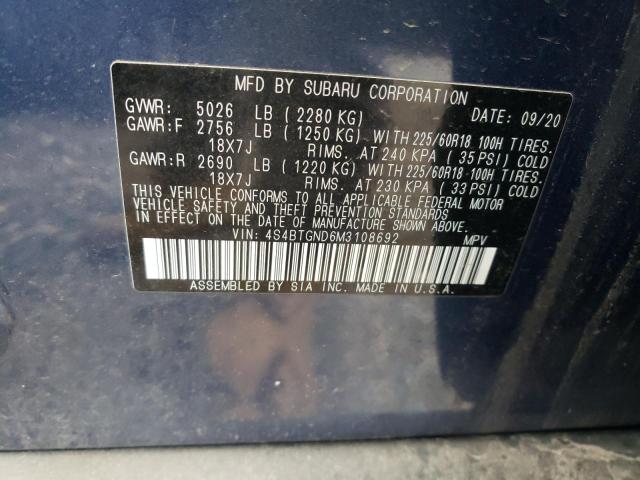 Photo 9 VIN: 4S4BTGND6M3108692 - SUBARU OUTBACK LI 