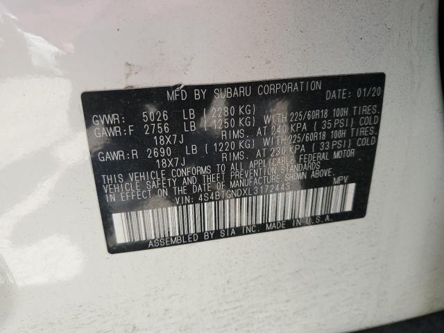 Photo 11 VIN: 4S4BTGNDXL3172443 - SUBARU OUTBACK 