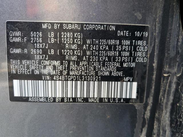 Photo 13 VIN: 4S4BTGPD1L3130921 - SUBARU OUTBACK 