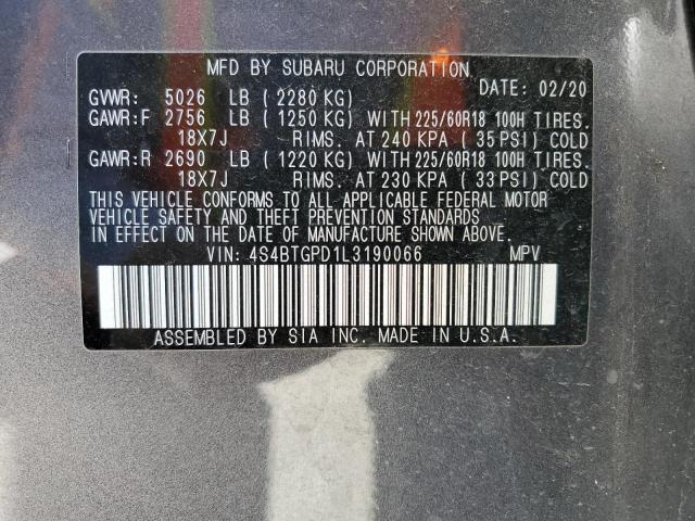 Photo 12 VIN: 4S4BTGPD1L3190066 - SUBARU OUTBACK TO 