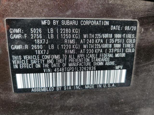 Photo 13 VIN: 4S4BTGPD1L3262836 - SUBARU OUTBACK TO 