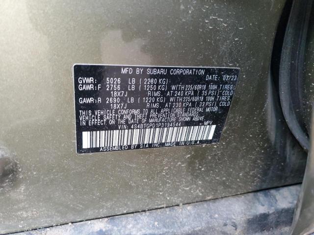 Photo 11 VIN: 4S4BTGPD1P3194544 - SUBARU OUTBACK 