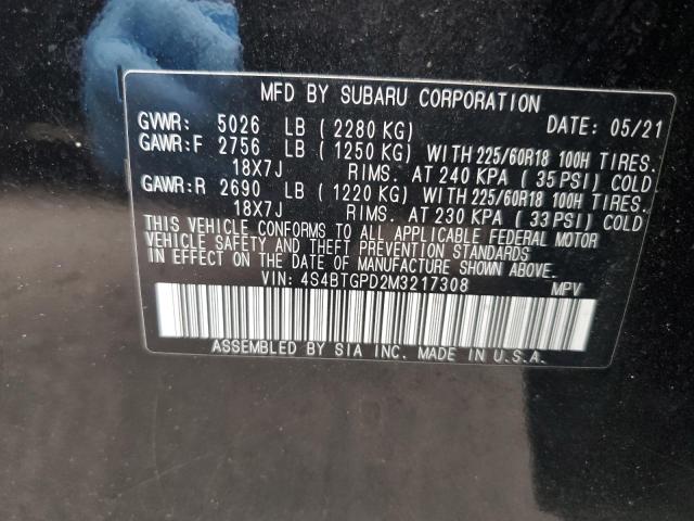 Photo 12 VIN: 4S4BTGPD2M3217308 - SUBARU OUTBACK TO 