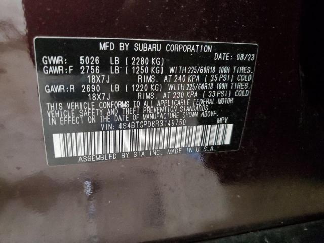 Photo 12 VIN: 4S4BTGPD6R3149750 - SUBARU OUTBACK 