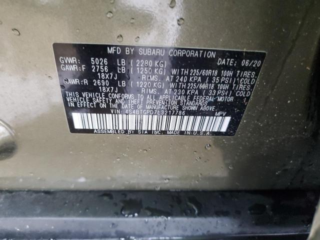 Photo 12 VIN: 4S4BTGPD7L3217786 - SUBARU OUTBACK 