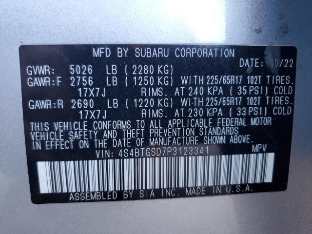 Photo 12 VIN: 4S4BTGSD7P3123341 - SUBARU OUTBACK WI 