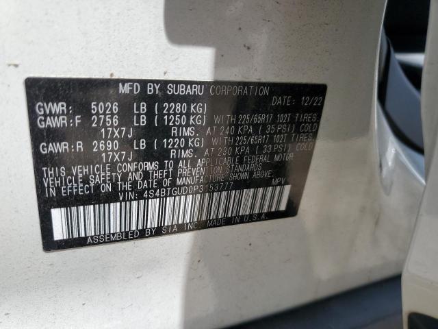 Photo 12 VIN: 4S4BTGUD0P3153777 - SUBARU OUTBACK WI 