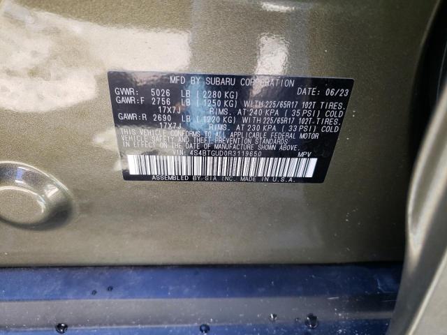 Photo 12 VIN: 4S4BTGUD0R3119650 - SUBARU OUTBACK WI 