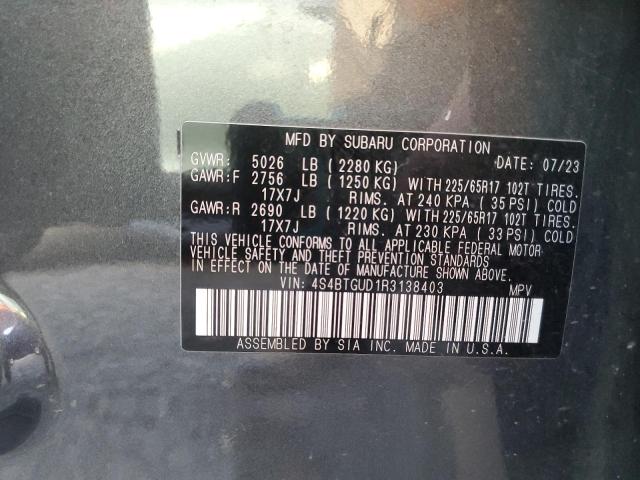 Photo 12 VIN: 4S4BTGUD1R3138403 - SUBARU OUTBACK WI 