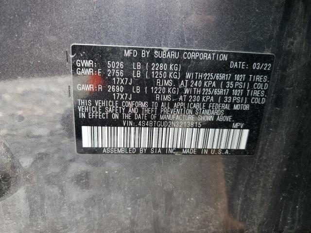 Photo 13 VIN: 4S4BTGUD2N3213815 - SUBARU OUTBACK WI 