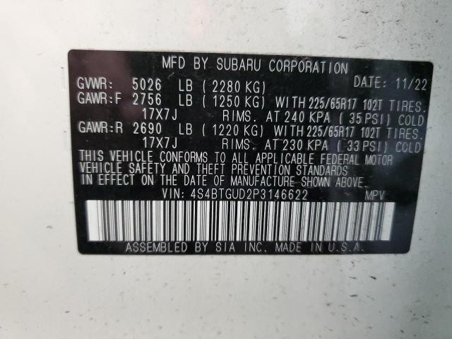 Photo 13 VIN: 4S4BTGUD2P3146622 - SUBARU OUTBACK WI 