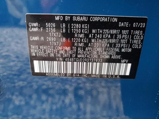 Photo 12 VIN: 4S4BTGUD2R3137633 - SUBARU OUTBACK WI 