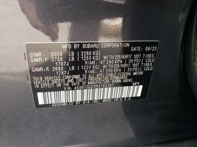 Photo 11 VIN: 4S4BTGUD3R3155347 - SUBARU OUTBACK WI 