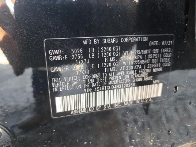 Photo 12 VIN: 4S4BTGUD4N3128958 - SUBARU OUTBACK WI 