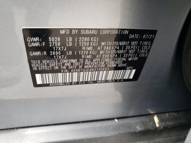 Photo 12 VIN: 4S4BTGUD4N3130693 - SUBARU OUTBACK WI 