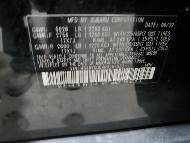 Photo 11 VIN: 4S4BTGUD4N3267357 - SUBARU OUTBACK WI 