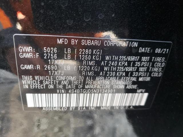 Photo 9 VIN: 4S4BTGUD5N3134901 - SUBARU OUTBACK WI 