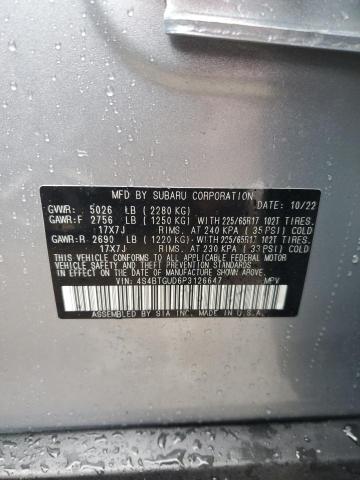 Photo 11 VIN: 4S4BTGUD6P3126647 - SUBARU OUTBACK WI 