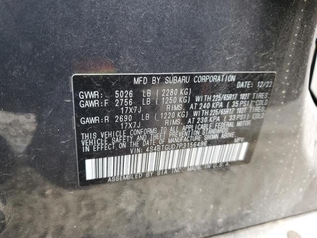 Photo 12 VIN: 4S4BTGUD7P3156496 - SUBARU OUTBACK WI 