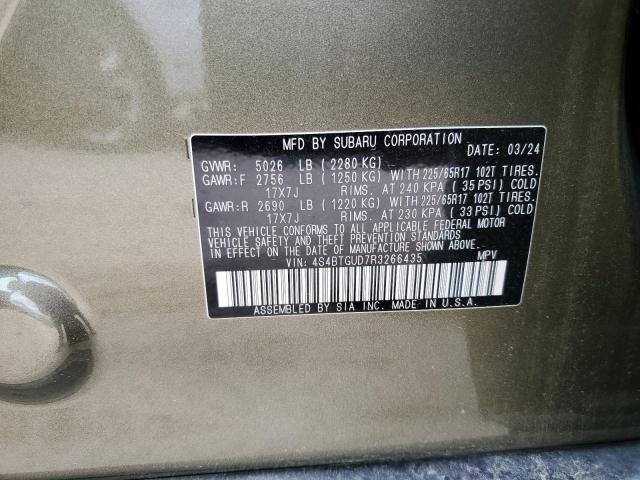 Photo 12 VIN: 4S4BTGUD7R3266435 - SUBARU OUTBACK WI 