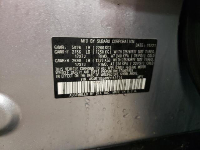 Photo 11 VIN: 4S4BTGUD8N3163714 - SUBARU OUTBACK WI 