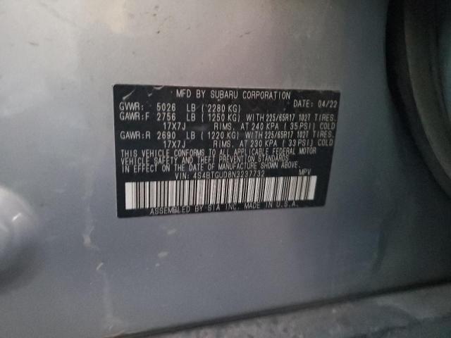 Photo 11 VIN: 4S4BTGUD8N3237732 - SUBARU OUTBACK WI 