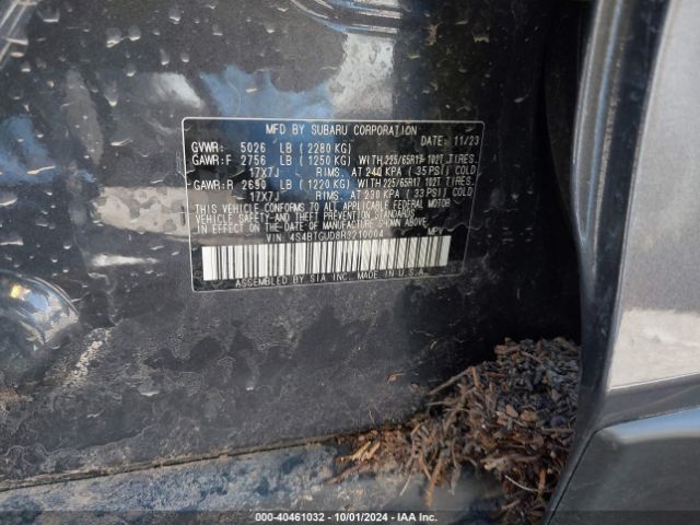 Photo 8 VIN: 4S4BTGUD8R3210004 - SUBARU OUTBACK 