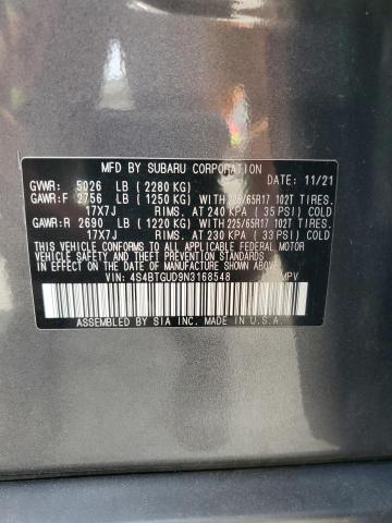 Photo 12 VIN: 4S4BTGUD9N3168548 - SUBARU OUTBACK WI 