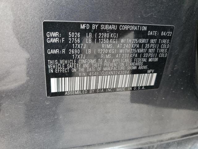 Photo 12 VIN: 4S4BTGUDXN3243094 - SUBARU OUTBACK WI 