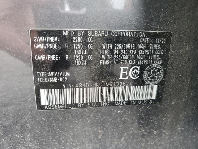 Photo 13 VIN: 4S4BTHKD1M3133624 - SUBARU OUTBACK OU 