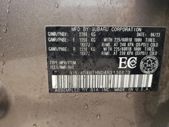 Photo 13 VIN: 4S4BTHND4R3130073 - SUBARU OUTBACK 