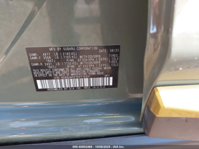 Photo 8 VIN: 4S4GUHF61R3716541 - SUBARU CROSSTREK 