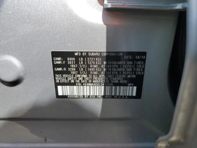 Photo 13 VIN: 4S4WMAADXL3413368 - SUBARU ASCENT 