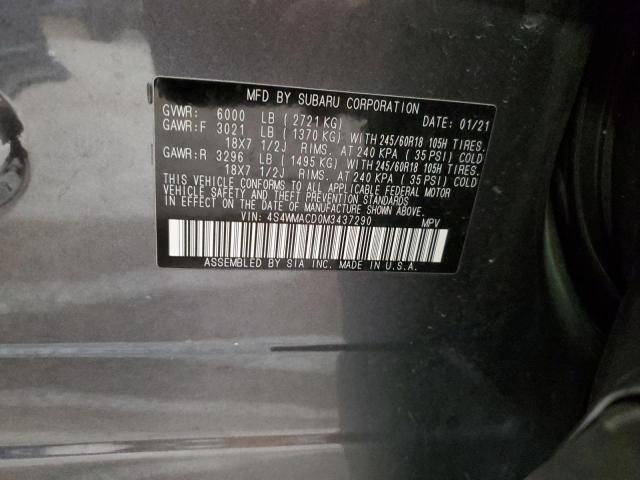 Photo 12 VIN: 4S4WMACD0M3437290 - SUBARU ASCENT PRE 