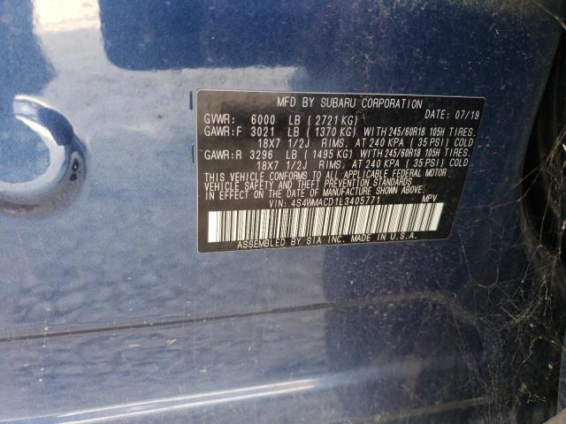 Photo 12 VIN: 4S4WMACD1L3405771 - SUBARU ASCENT PRE 