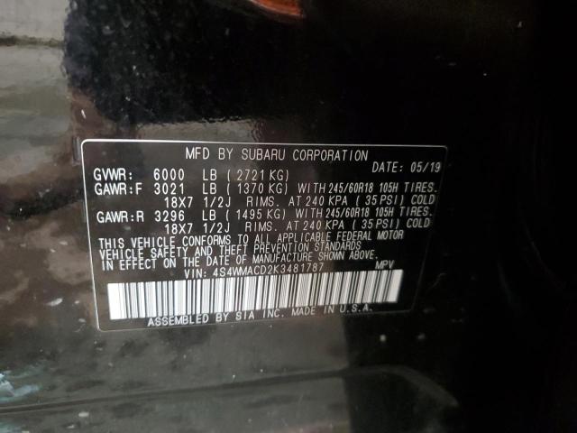 Photo 12 VIN: 4S4WMACD2K3481787 - SUBARU ASCENT PRE 