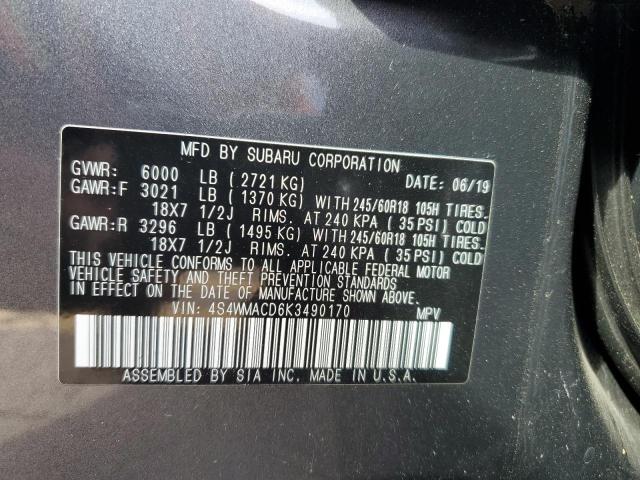 Photo 13 VIN: 4S4WMACD6K3490170 - SUBARU ASCENT PRE 