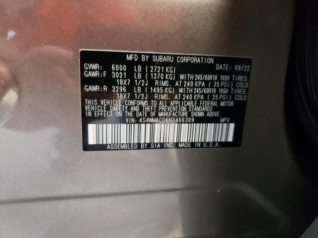 Photo 12 VIN: 4S4WMACD6N3466309 - SUBARU ASCENT PRE 