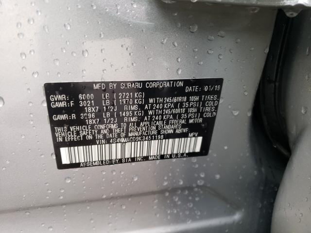 Photo 9 VIN: 4S4WMACD9K3451198 - SUBARU ASCENT PRE 